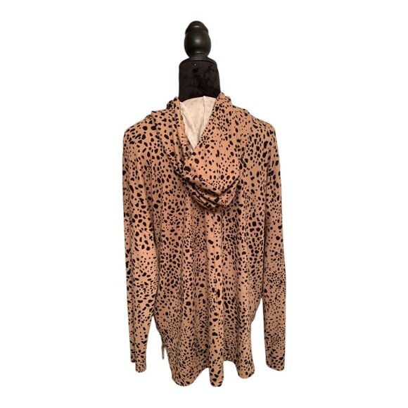 👖Texas True Threads Brooke 🐾 Leopard Hoodie, Pre-Owned, Sz XL 👢 - Picture 5 of 14